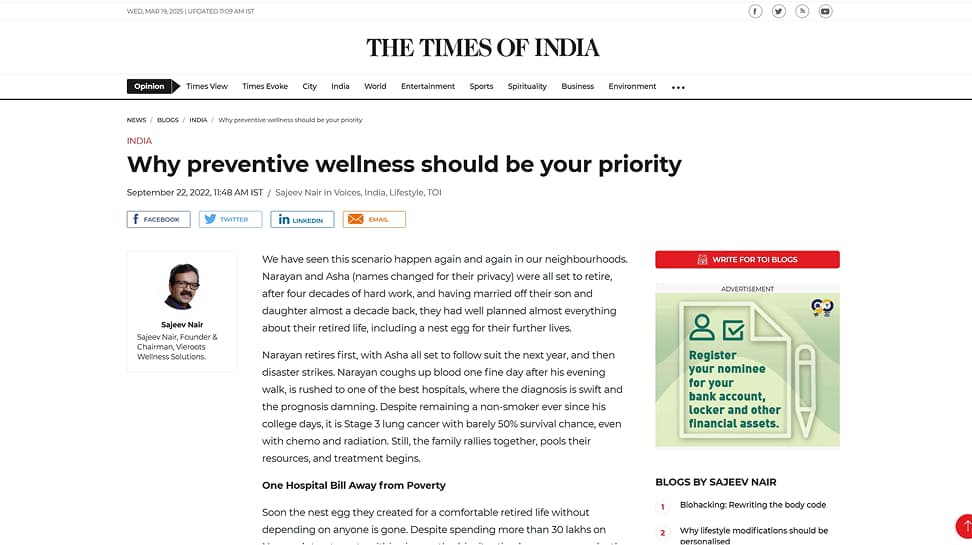 Why preventive wellness should be your priority