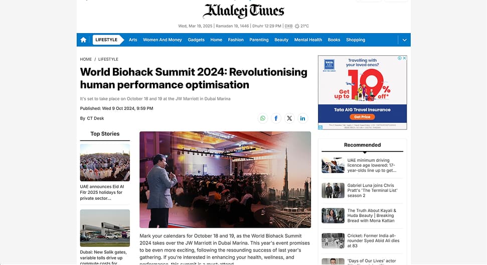 World Biohack Summit 2024: Revolutionising human performance optimisation